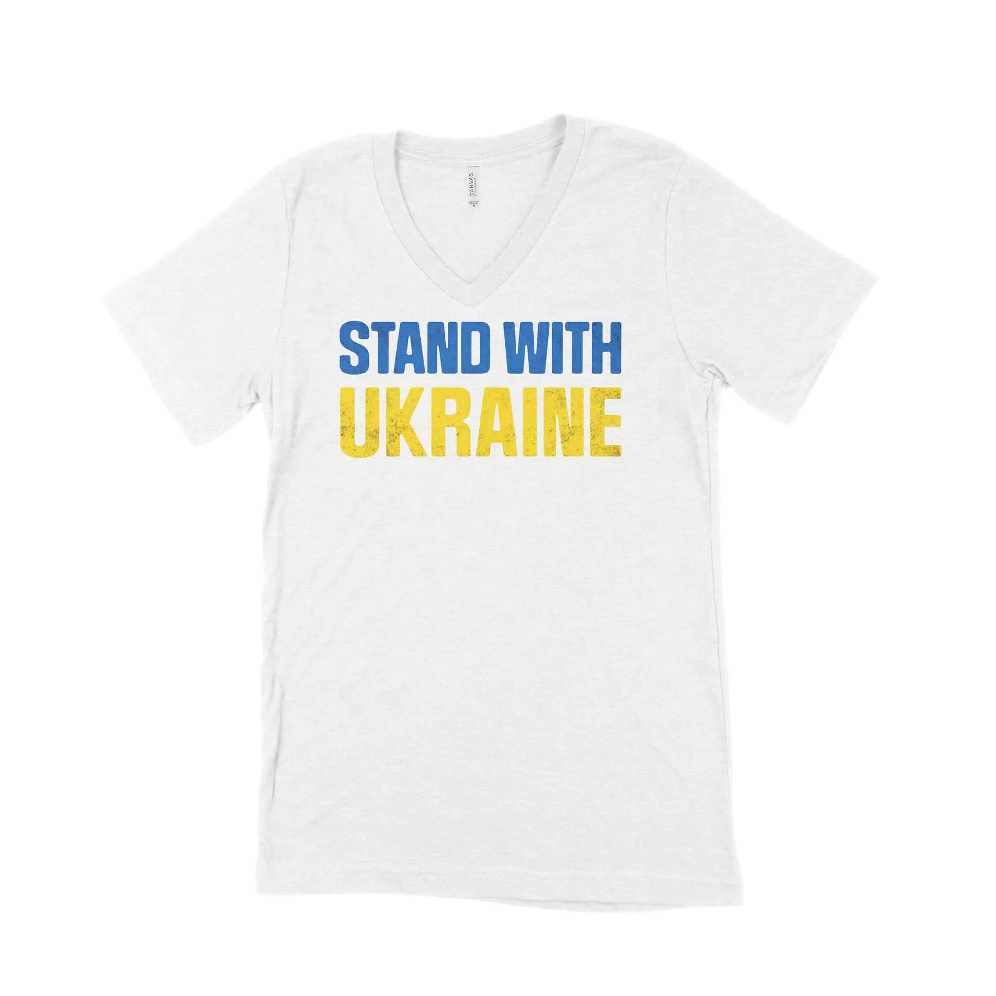 Stand With Ukraine Unisex V-Neck T-Shirt