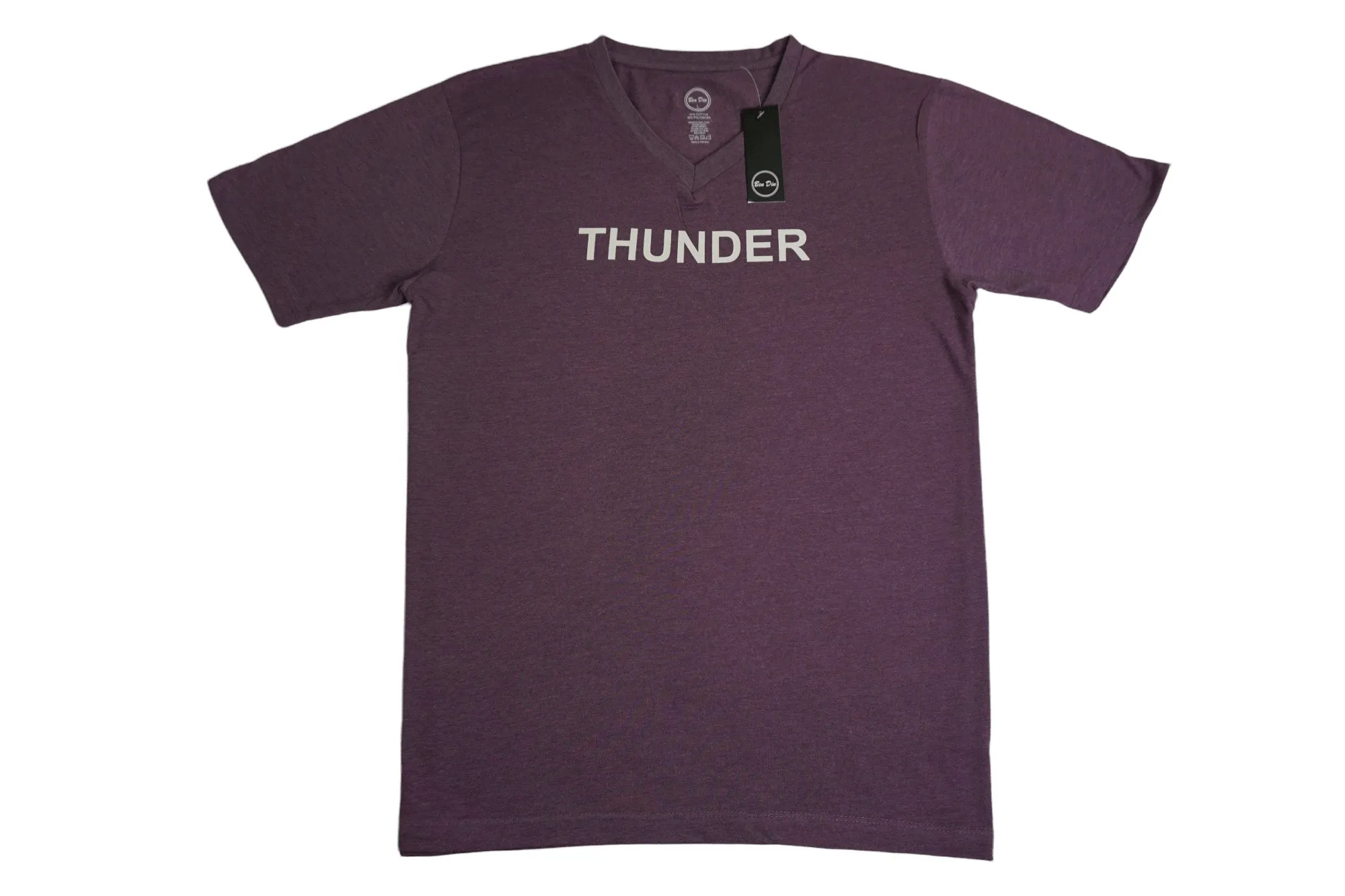 Thunder V-Neck T-Shirt for Men - Soft Fitted Summer Tee