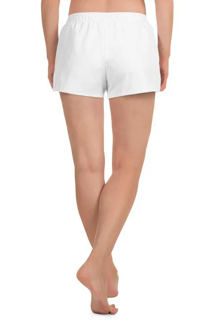 White Women's Athletic Short Shorts