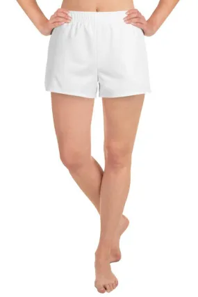 White Women's Athletic Short Shorts