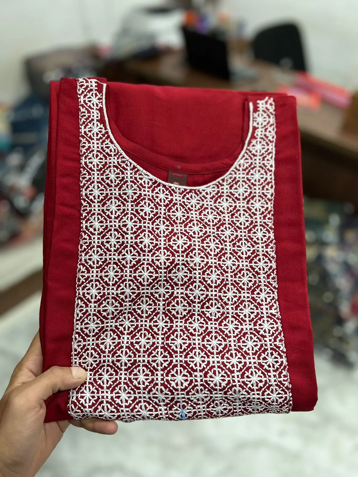 Women Embroidery Kurti Top