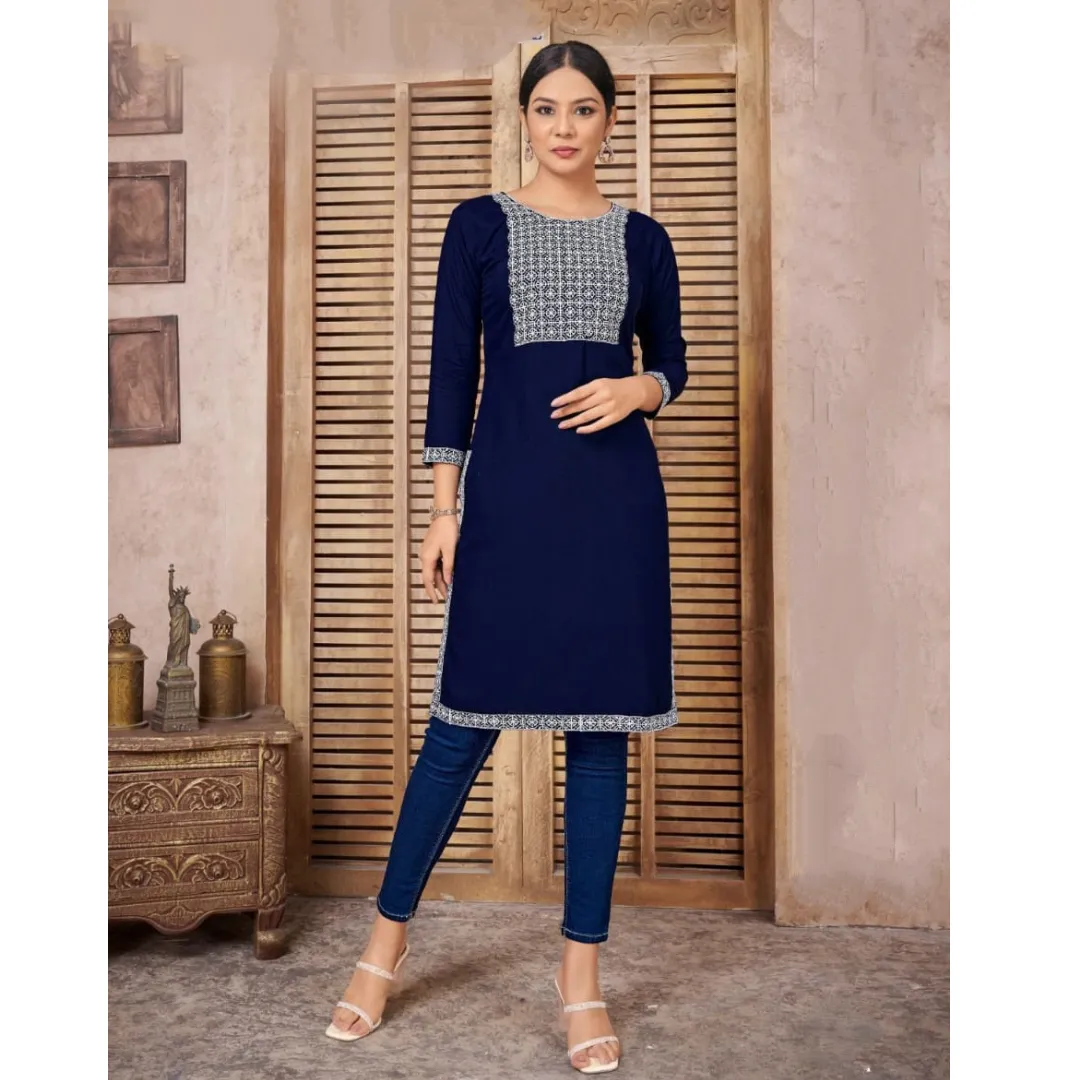 Women Embroidery Kurti Top