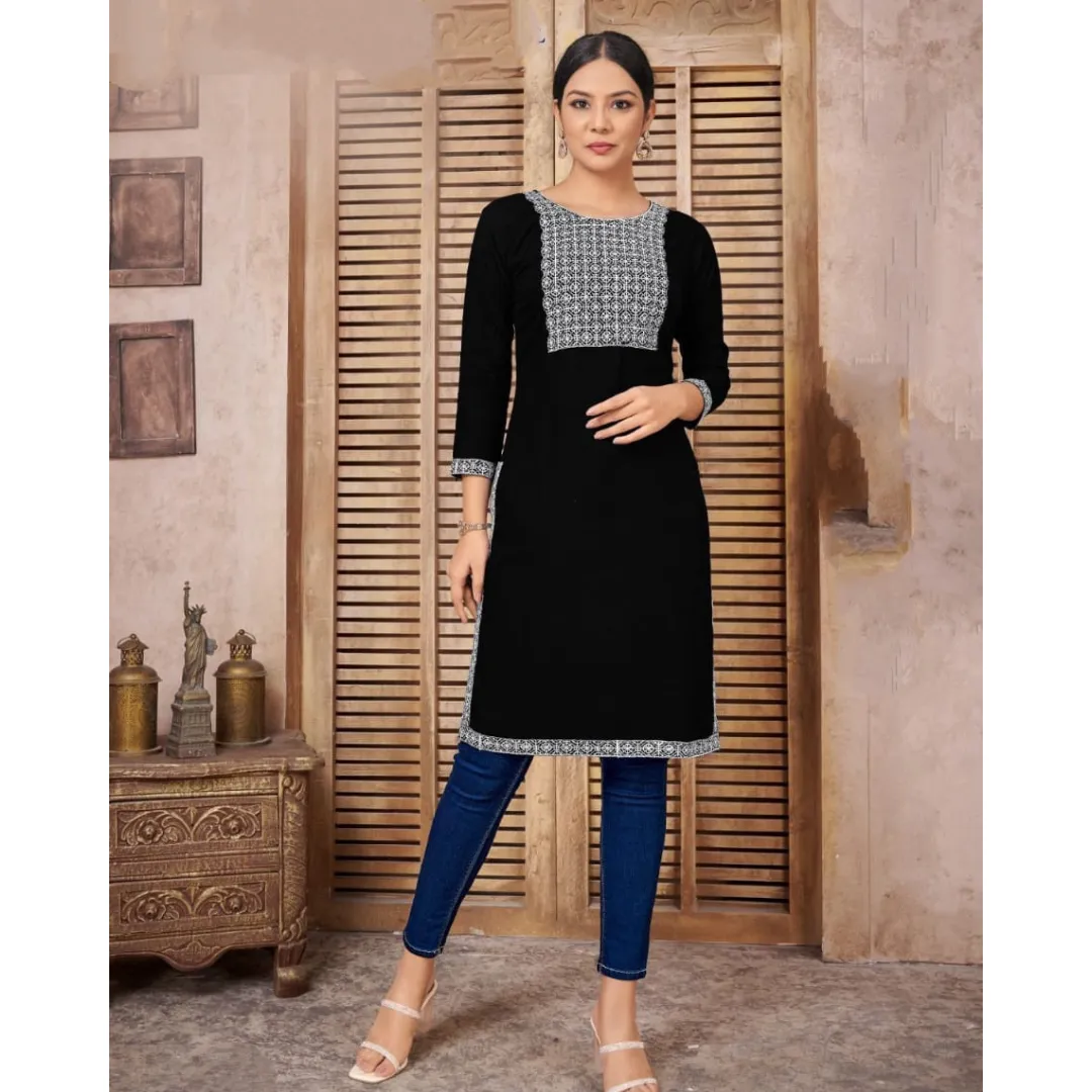 Women Embroidery Kurti Top