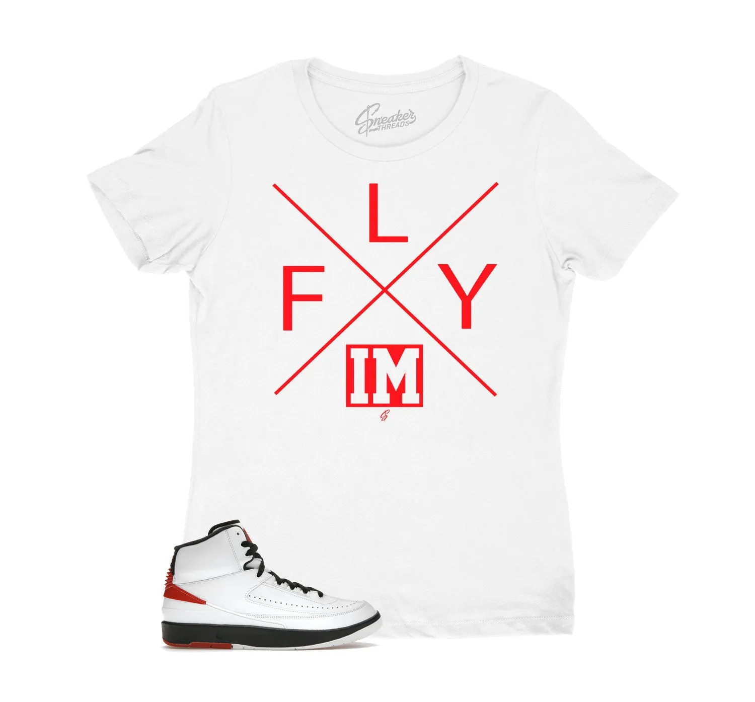 Womens Chicago 2 Shirt - I'm Fly - White