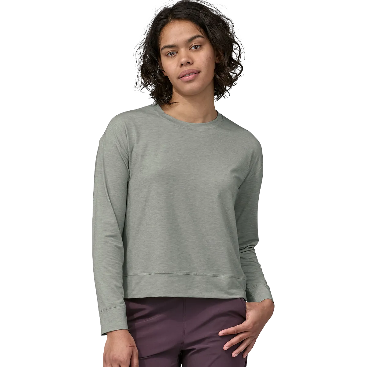 Women's Long-Sleeved Glorya Twist Top