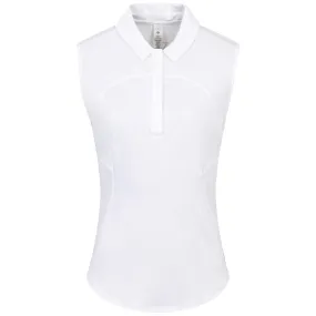 Womens Quick Drying Sleeveless Nylon Polo White - SS24