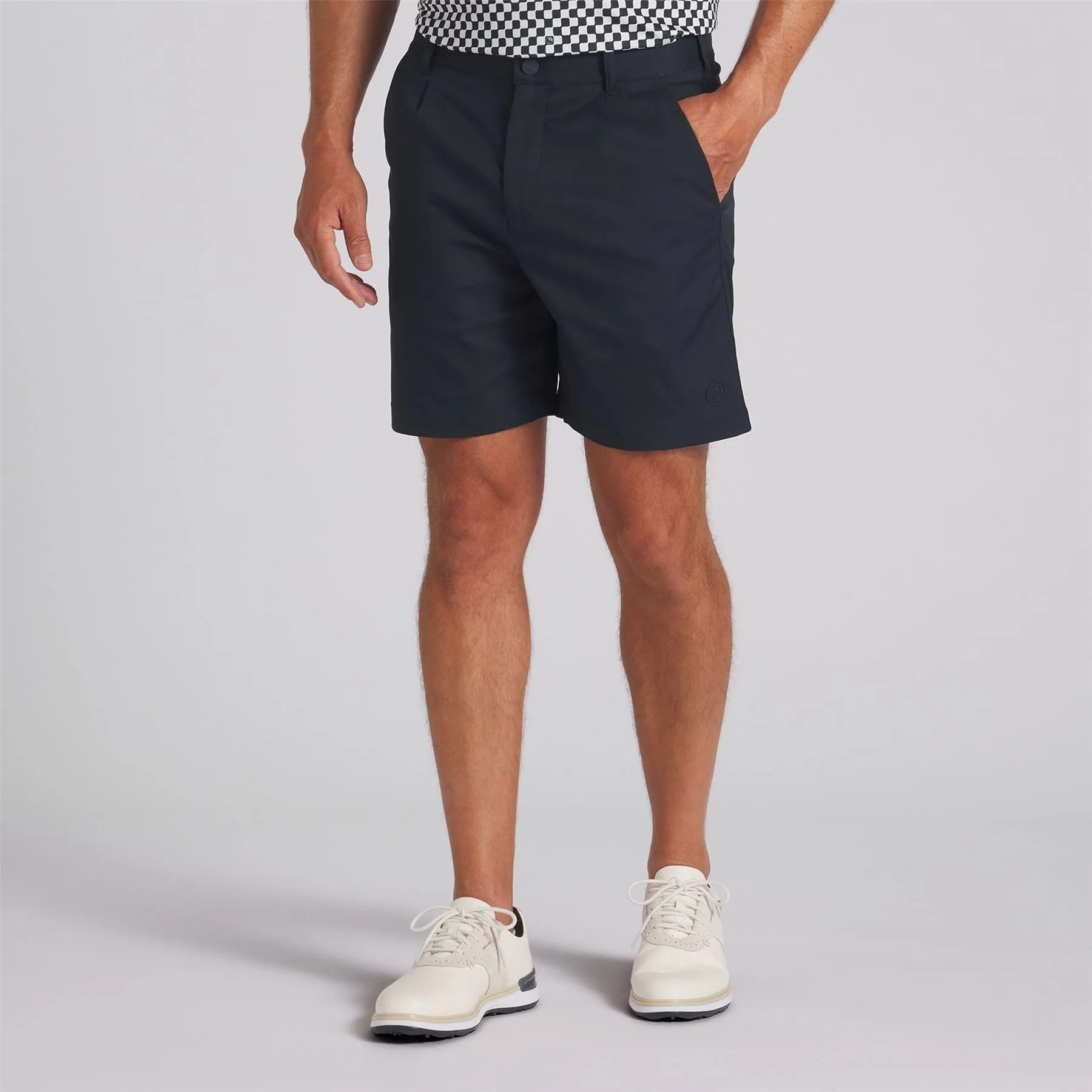 x AP Pleated Golf Shorts Deep Navy - SS24