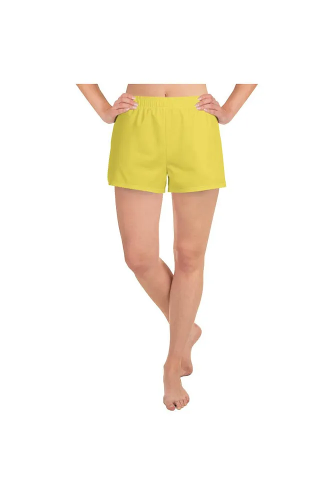 Yellow Women's Athletic Short Shorts