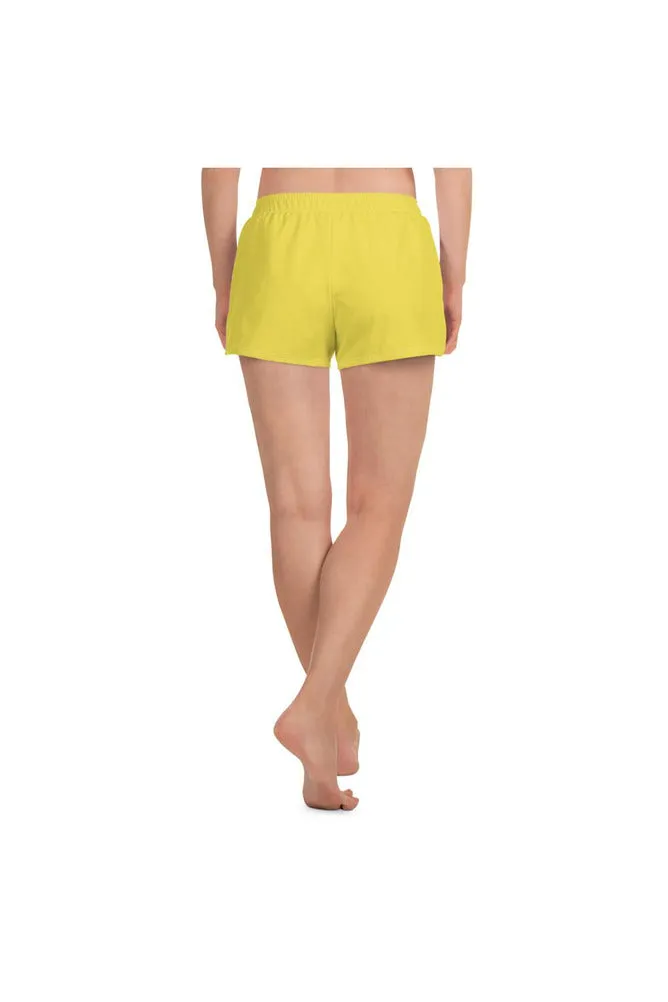 Yellow Women's Athletic Short Shorts