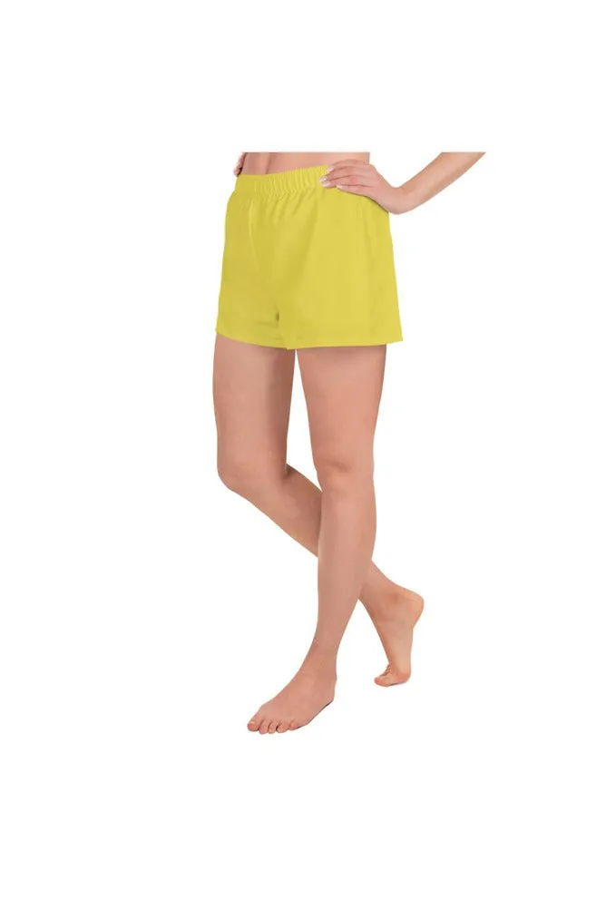 Yellow Women's Athletic Short Shorts