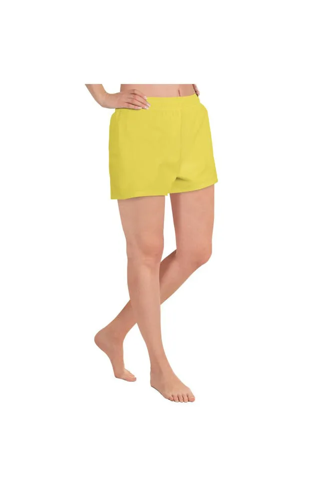 Yellow Women's Athletic Short Shorts